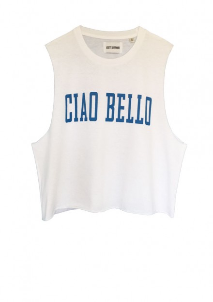 CIAO BELLO | WHITE CROP TOP CIAO BELLO | WHITE CROP TOP