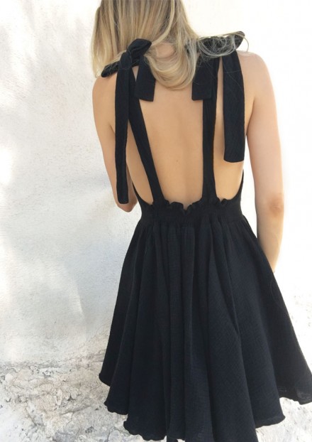 Robe Giorgia - Noir Robe Giorgia - Noir