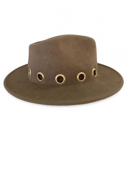 Camel Bellaire x Big Gold Eyelet Camel Bellaire x Big Gold Eyelet