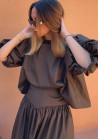 La blouse Alberta - moka