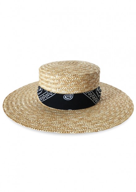 Canotier x Black Bandana x Eyelets Canotier x Black Bandana x Eyelets